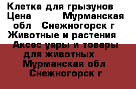 Клетка для грызунов  › Цена ­ 450 - Мурманская обл., Снежногорск г. Животные и растения » Аксесcуары и товары для животных   . Мурманская обл.,Снежногорск г.